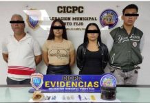 Cuatro personas detenidas por vender droga en Ciudad Federación