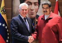 Maduro y Díaz-Canel sostuvieron encuentro de trabajo
