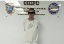 Detienen a delincuente en el barrio Bolívar de Punto Fijo