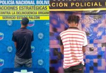 PNB Falcón detiene a dos sujetos por posesión de drogas