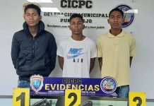 Detienen tres azotes en Blanquita de Pérez