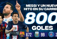 Los 800 goles de Messi