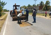 Inician trabajos de vialidad en el eje costero de Paraguaná