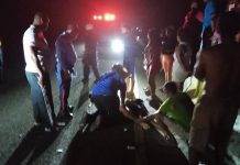 Lesionado en deslizamiento de moto en el municipio Silva