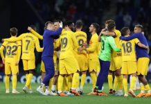 Barcelona gana la liga española de fútbol