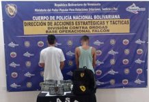 Capturan dos sujetos con cinco panelas de droga en Punto Fijo
