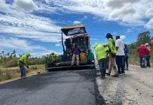 Colocadas 215 toneladas de asfalto en el Tramo Boca de Tocuyo – Boca de Mangle