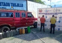 Detienen en Trujillo a transportistas por contrabando de combustible