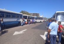 Transportistas en la estación El Elevado reciben Gasolina interdiario