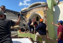 Se desplomó el techo de una iglesia