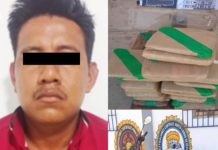 Capturan a un hombre con 18 kilos de marihuana
