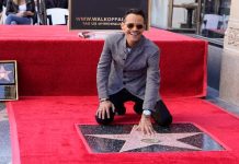 Marc Anthony tiene una estrella en el Paseo de la Fama