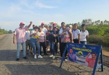 Avanza rehabilitación en la vialidad del municipio Acosta
