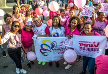 Caminata rosa sensibilizó sobre el cáncer de mama en Falcón