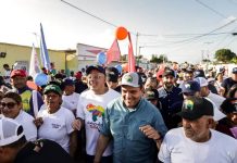 Jorge Rodríguez y Víctor Clark hicieron campaña en Coro
