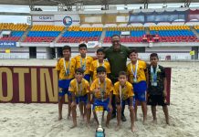 Héroes de Falcón conquistó el campeonato en fútbol de playa