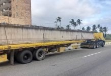 Llegan vigas para reparación de puente La Aragüita en Silva