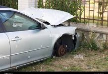 Lesionado al chocar contra una pared