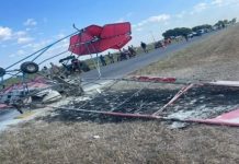 Ultraliviano se estrella contra unas guayas eléctricas