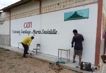 Embellecen la escuela Bicentenario de Punta Cardón