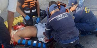 Delivery sufrió graves lesiones durante colisión