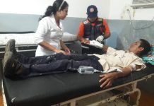 Se hizo una herida en el brazo con un esmeril