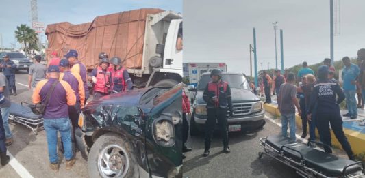 Choque entre cisterna y una Fortaleza deja un lesionado en Coro