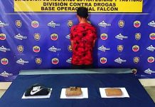 Detienen a un hombre con dos panelas de droga en el centro de Punto Fijo