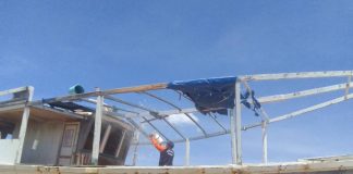 Embarcación agarró fuego en el municipio Colina