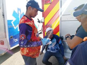 Hombre borracho cayó en un barranco en Carirubana 