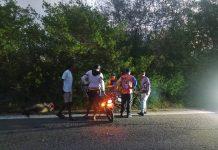 Motorizados chocaron con un caballo en Chichiriviche