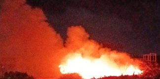 Queman desechos sólidos en instalaciones de Escuela Técnica Industrial