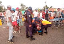 Arrollado hombre en Boca de Aroa