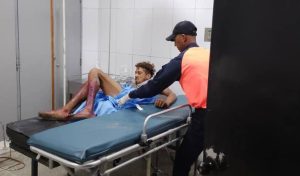 Herido de bala en ambas piernas 