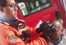 Hombre sufrió un botellazo en la frente en Punto Fijo