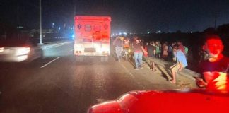 Motorizado se enredó con una guaya y casi pierde la vida