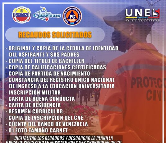 Protección Civil realiza captación de jovenes para la Unes