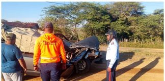 Colisión de camioneta y gandola dejó dos lesionados en Tocopero
