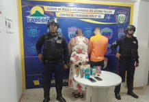 Detenida pareja por hurto a Farmatodo en Tucacas