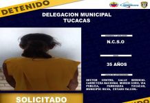 Detenida mujer por robo en Tucacas