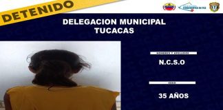Detenida mujer por robo en Tucacas