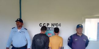Dos detenidos por robo agravado y amenaza a la vida
