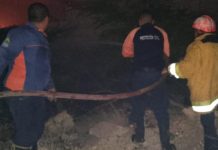 Dos lesionados en colapso de estructura en Antiguo Aeropuerto