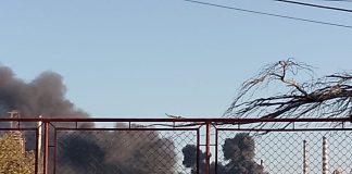 Presunto incendio en trinchera de desechos en el CRP Cardón