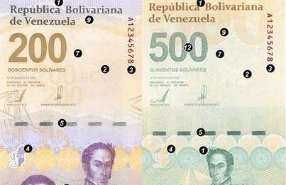 Banco Central de Venezuela anuncia que incorporará los billetes de 200 y 500 bolívares
