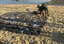 Se contabilizan 1223 panelas de droga incautadas en el Cabo San Román