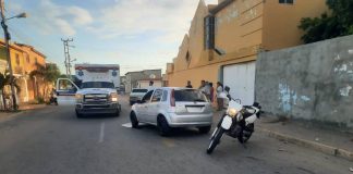 Taxista chocó con objeto fijo en el sector María Auxiliadora