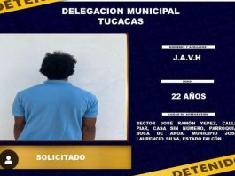 Delegación Municipal Tucacas aprehendió a solicitado por diversos delitos