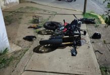 Motorizado sufrió fuertes golpes durante deslizamiento en Tocopero