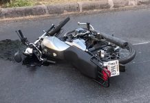 Perdió el control de la moto y deslizó en Las Lomas del municipio Bolívar